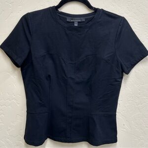 White House Black Market Black Short Sleeve Top